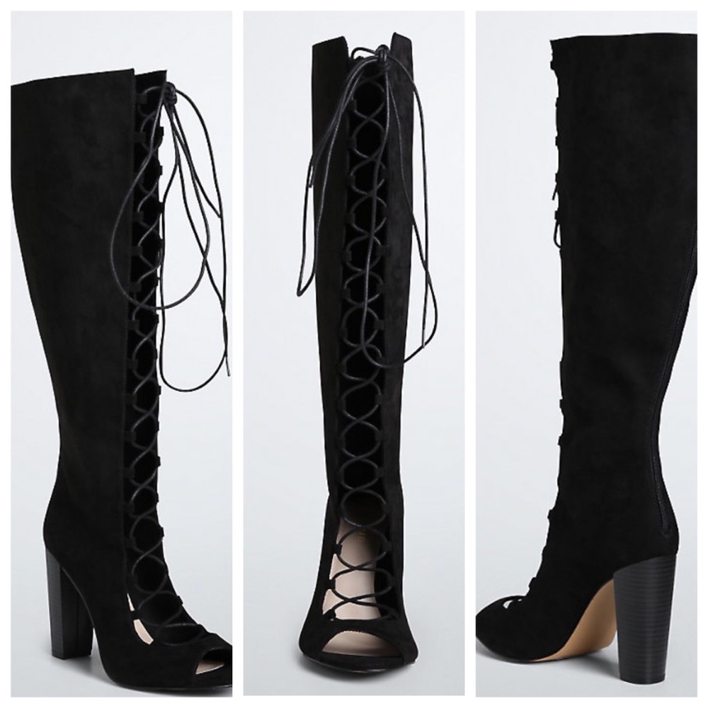 Torrid Cut Out Lace Up Sandals